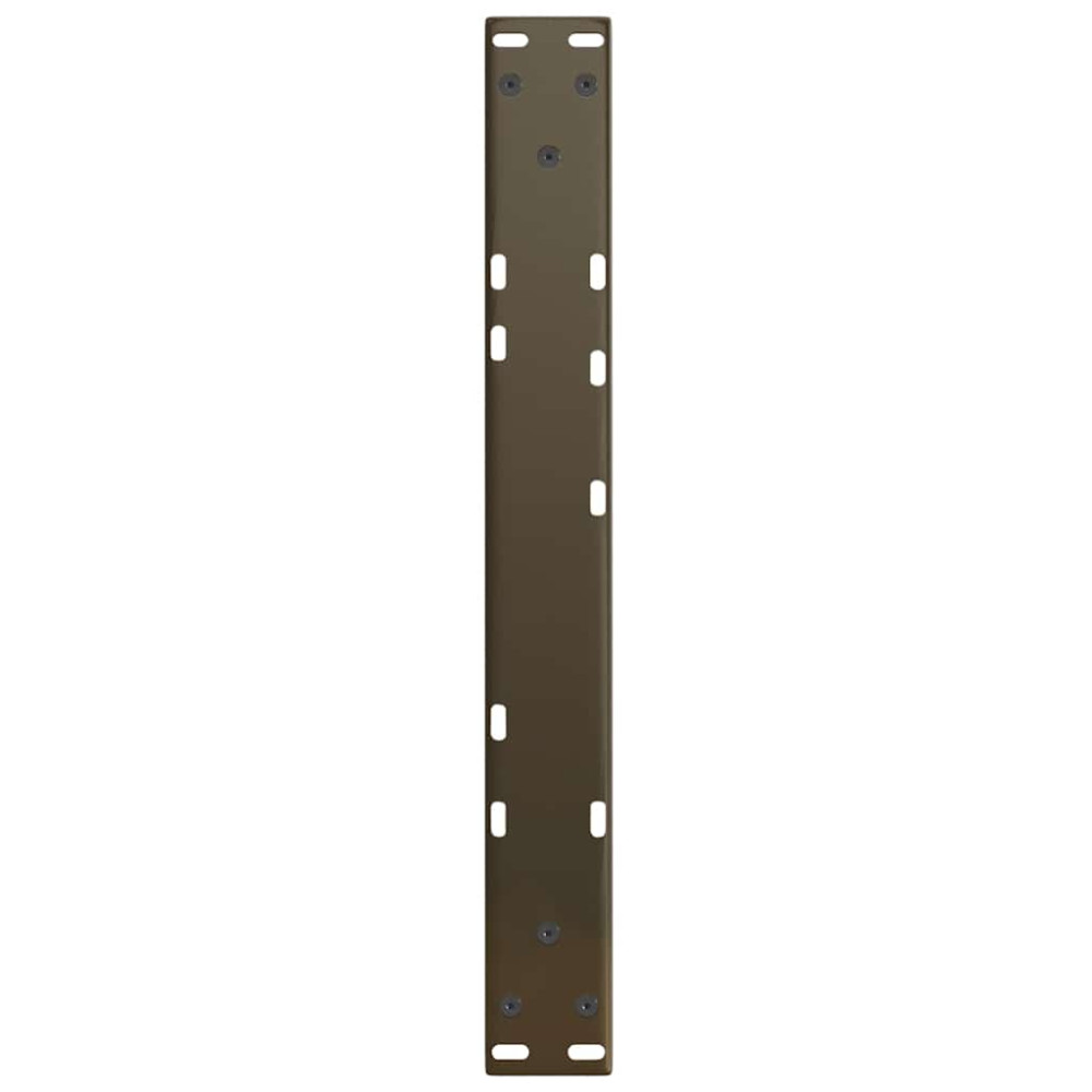 Produktbild för Soffbordsben V-formade 2 st naturstål 60x(30-31,3) cm stål