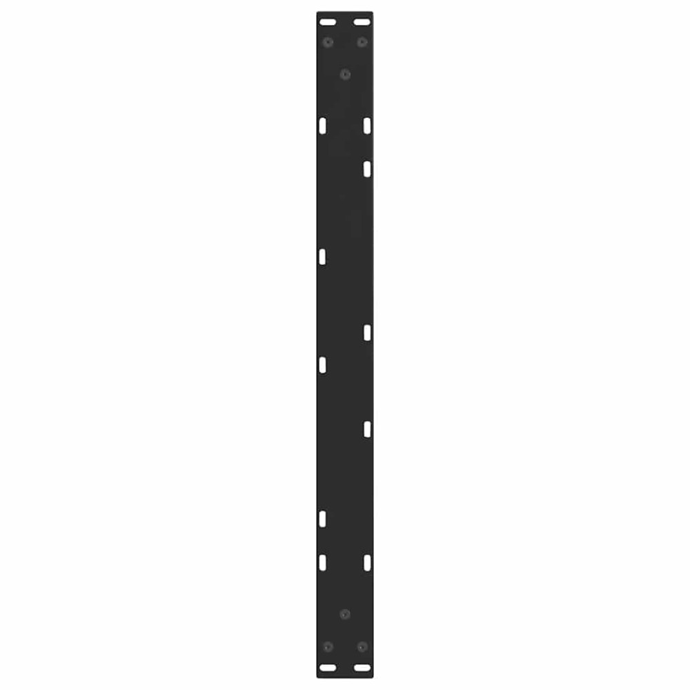 Produktbild för Soffbordsben V-formade 2 st svarta 70x(30-31,3) cm stål