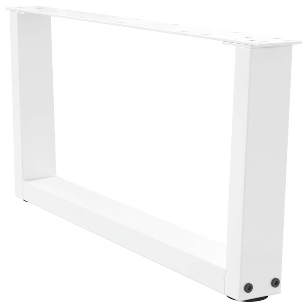 Produktbild för Soffbordsben V-formade 2 st vita 70x(30-31,3) cm stål