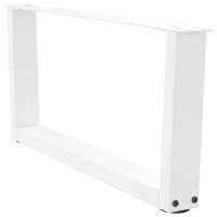 Produktbild för Soffbordsben V-formade 2 st vita 70x(30-31,3) cm stål