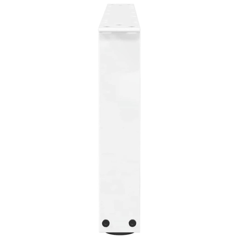 Produktbild för Soffbordsben V-formade 2 st vita 70x(30-31,3) cm stål