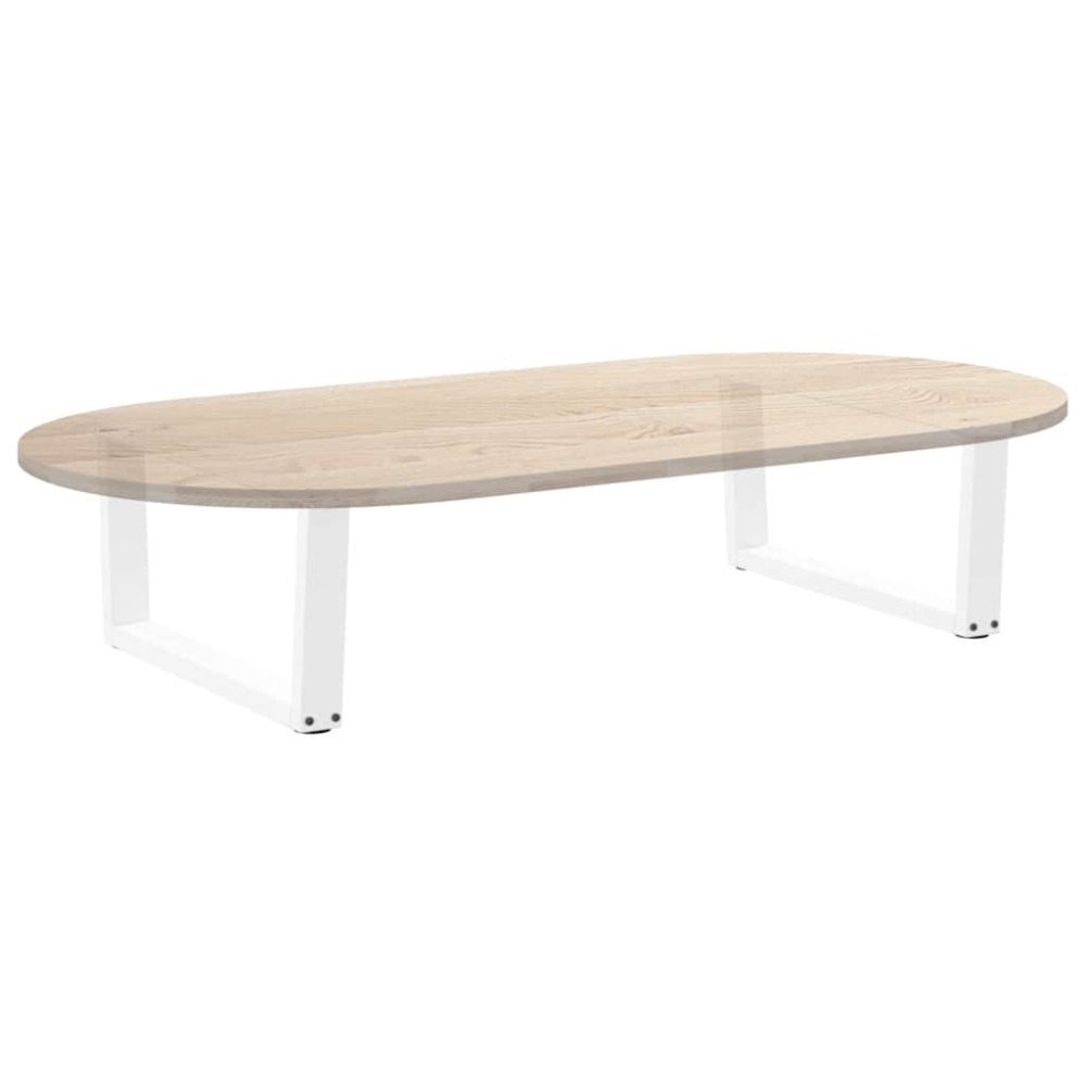 Produktbild för Soffbordsben V-formade 2 st vita 70x(30-31,3) cm stål