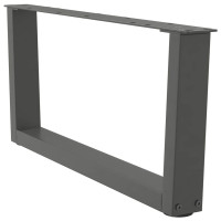 Produktbild för Soffbordsben V-formade 2 st antracit 70x(30-31,3) cm stål