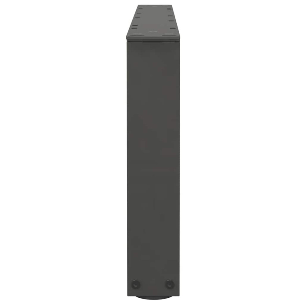 Produktbild för Soffbordsben V-formade 2 st antracit 70x(30-31,3) cm stål