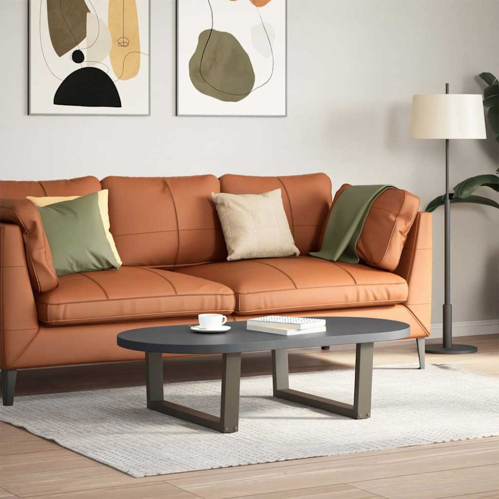 Produktbild för Soffbordsben V-formade 2 st naturstål 70x(30-31,3) cm stål