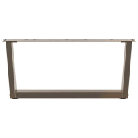 Produktbild för Soffbordsben V-formade 2 st naturstål 70x(30-31,3) cm stål