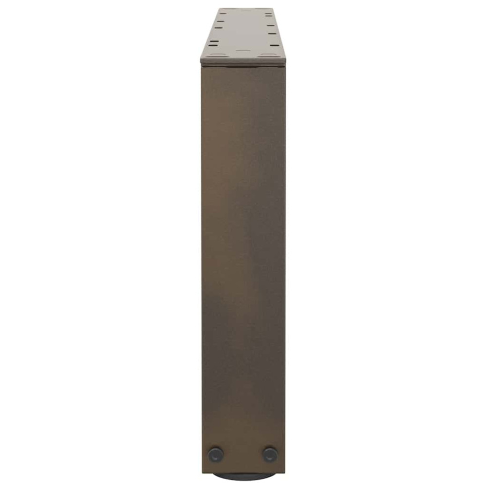 Produktbild för Soffbordsben V-formade 2 st naturstål 70x(30-31,3) cm stål