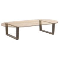 Produktbild för Soffbordsben V-formade 2 st naturstål 70x(30-31,3) cm stål