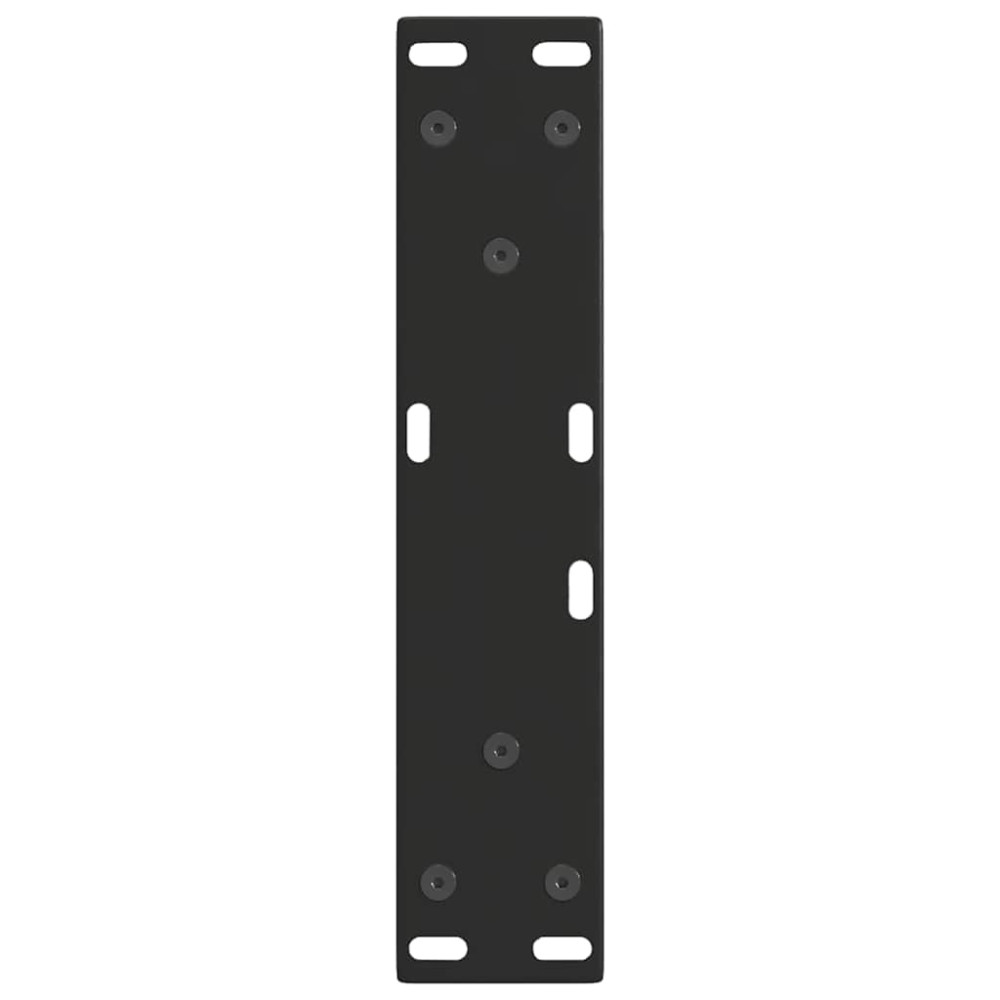 Produktbild för Soffbordsben V-formade 2 st svarta 28x(42-43,3) cm stål