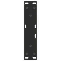 Produktbild för Soffbordsben V-formade 2 st svarta 28x(42-43,3) cm stål