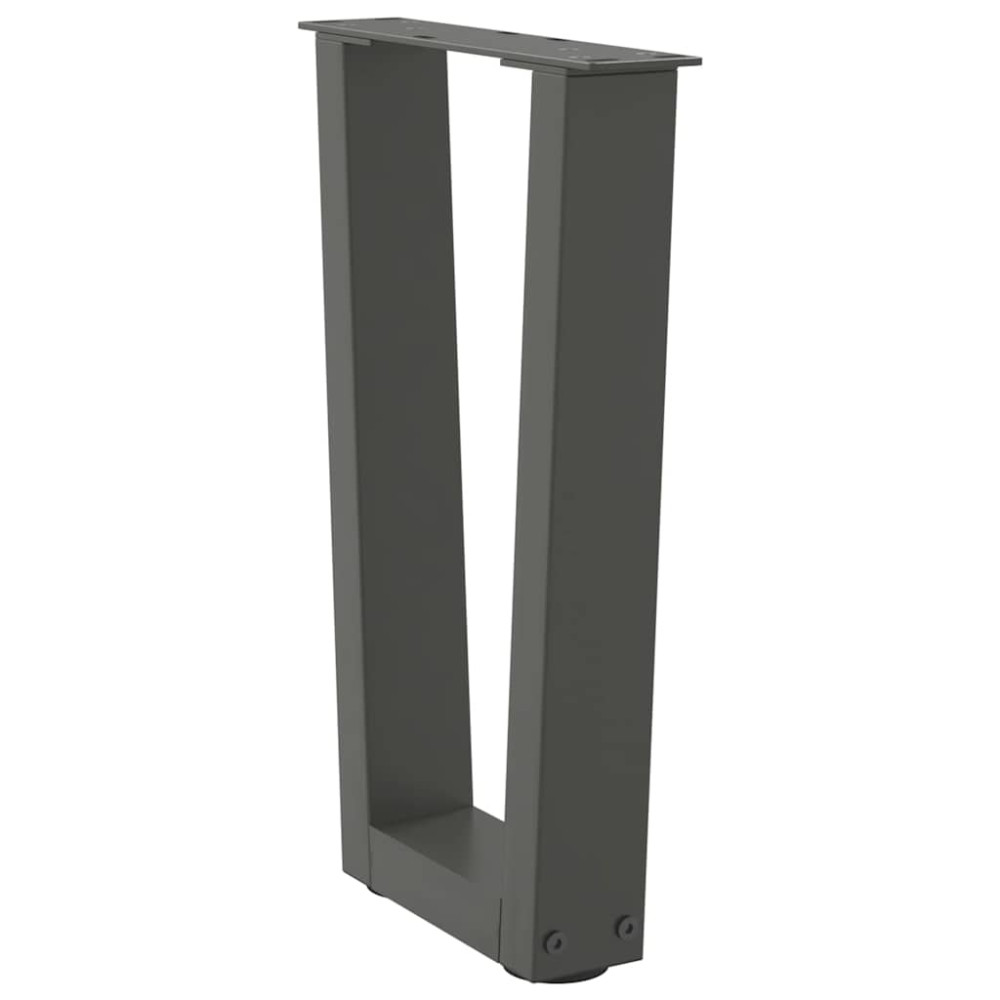 Produktbild för Soffbordsben V-formade 2 st antracit 28x(42-43,3) cm stål