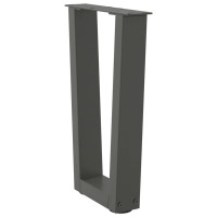Produktbild för Soffbordsben V-formade 2 st antracit 28x(42-43,3) cm stål