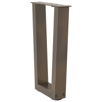 Produktbild för Soffbordsben V-formade 2 st naturstål 28x(42-43,3) cm stål