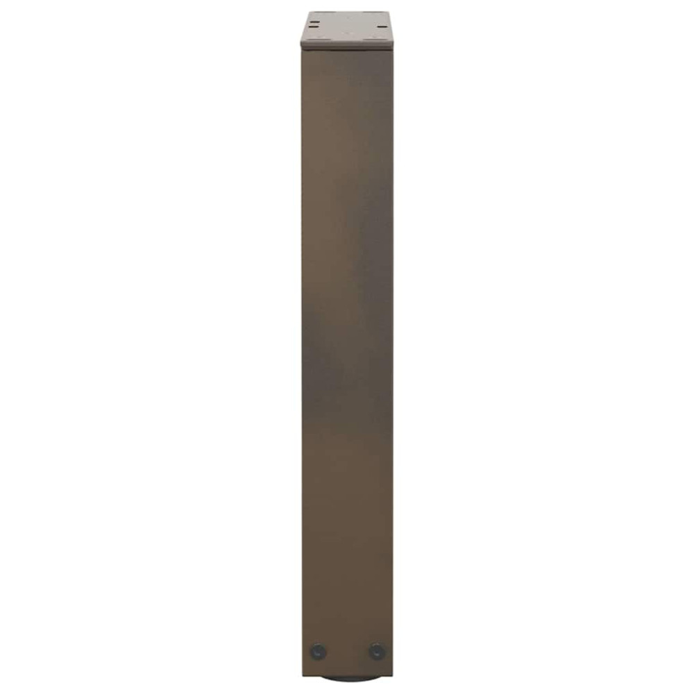 Produktbild för Soffbordsben V-formade 2 st naturstål 28x(42-43,3) cm stål
