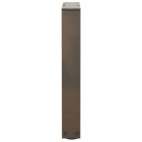 Produktbild för Soffbordsben V-formade 2 st naturstål 28x(42-43,3) cm stål