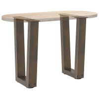 Produktbild för Soffbordsben V-formade 2 st naturstål 28x(42-43,3) cm stål