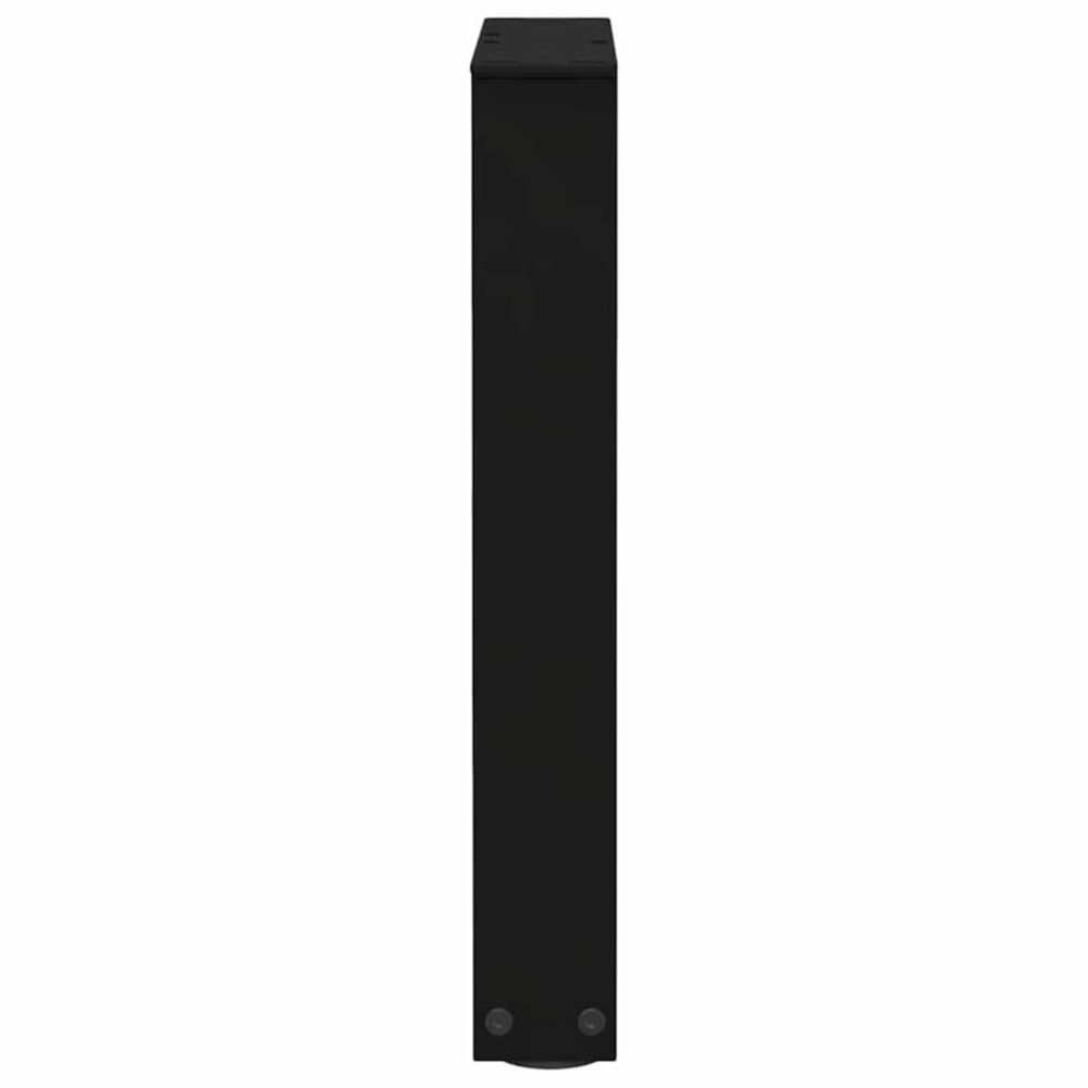 Produktbild för Soffbordsben V-formade 2 st svarta 38x(42-43,3) cm stål