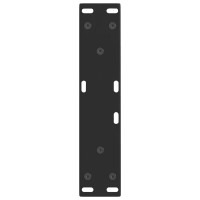 Produktbild för Soffbordsben V-formade 2 st svarta 38x(42-43,3) cm stål