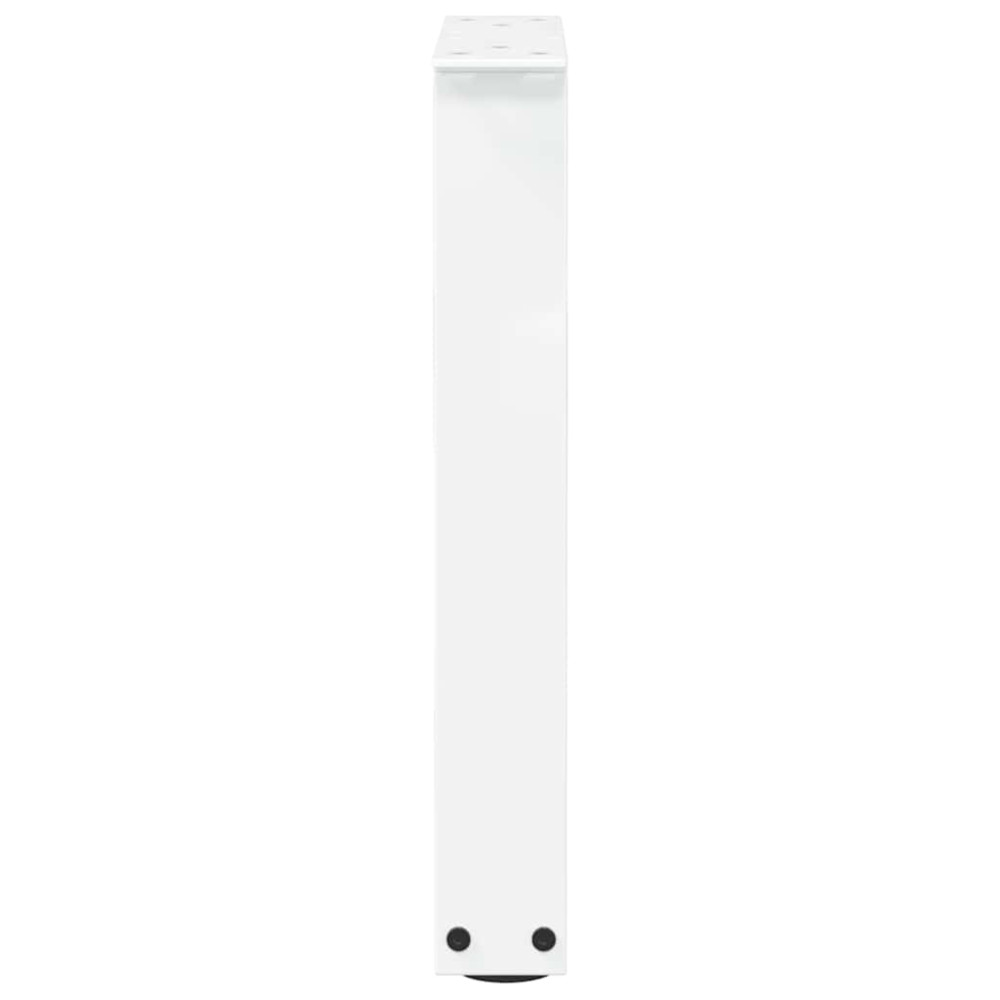 Produktbild för Soffbordsben V-formade 2 st vita 38x(42-43,3) cm stål