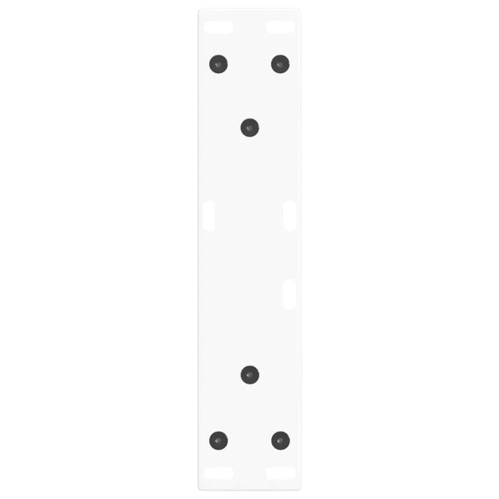 Produktbild för Soffbordsben V-formade 2 st vita 38x(42-43,3) cm stål
