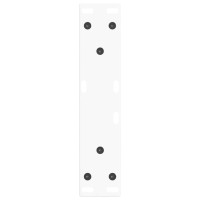 Produktbild för Soffbordsben V-formade 2 st vita 38x(42-43,3) cm stål