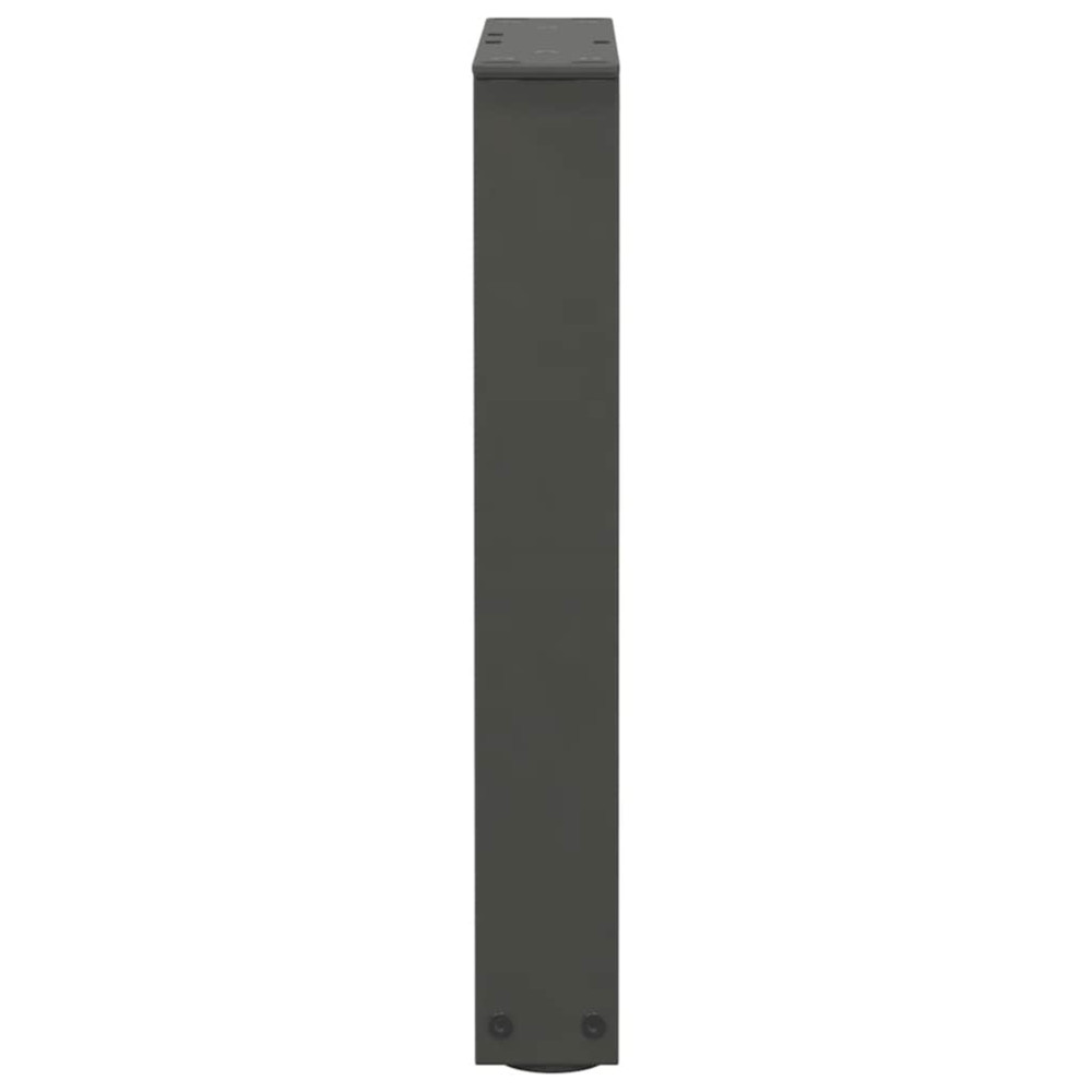 Produktbild för Soffbordsben V-formade 2 st antracit 38x(42-43,3) cm stål