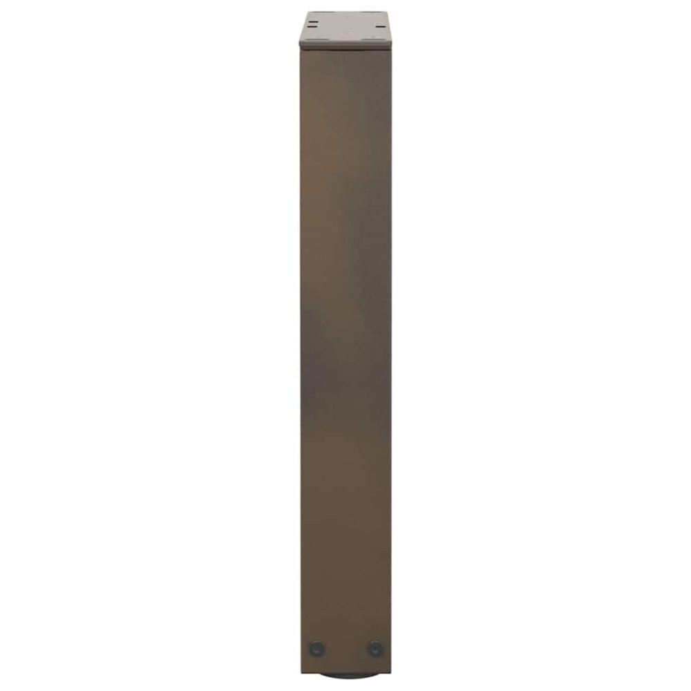Produktbild för Soffbordsben V-formade 2 st naturstål 38x(42-43,3) cm stål