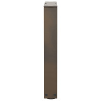 Produktbild för Soffbordsben V-formade 2 st naturstål 38x(42-43,3) cm stål