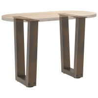 Produktbild för Soffbordsben V-formade 2 st naturstål 38x(42-43,3) cm stål