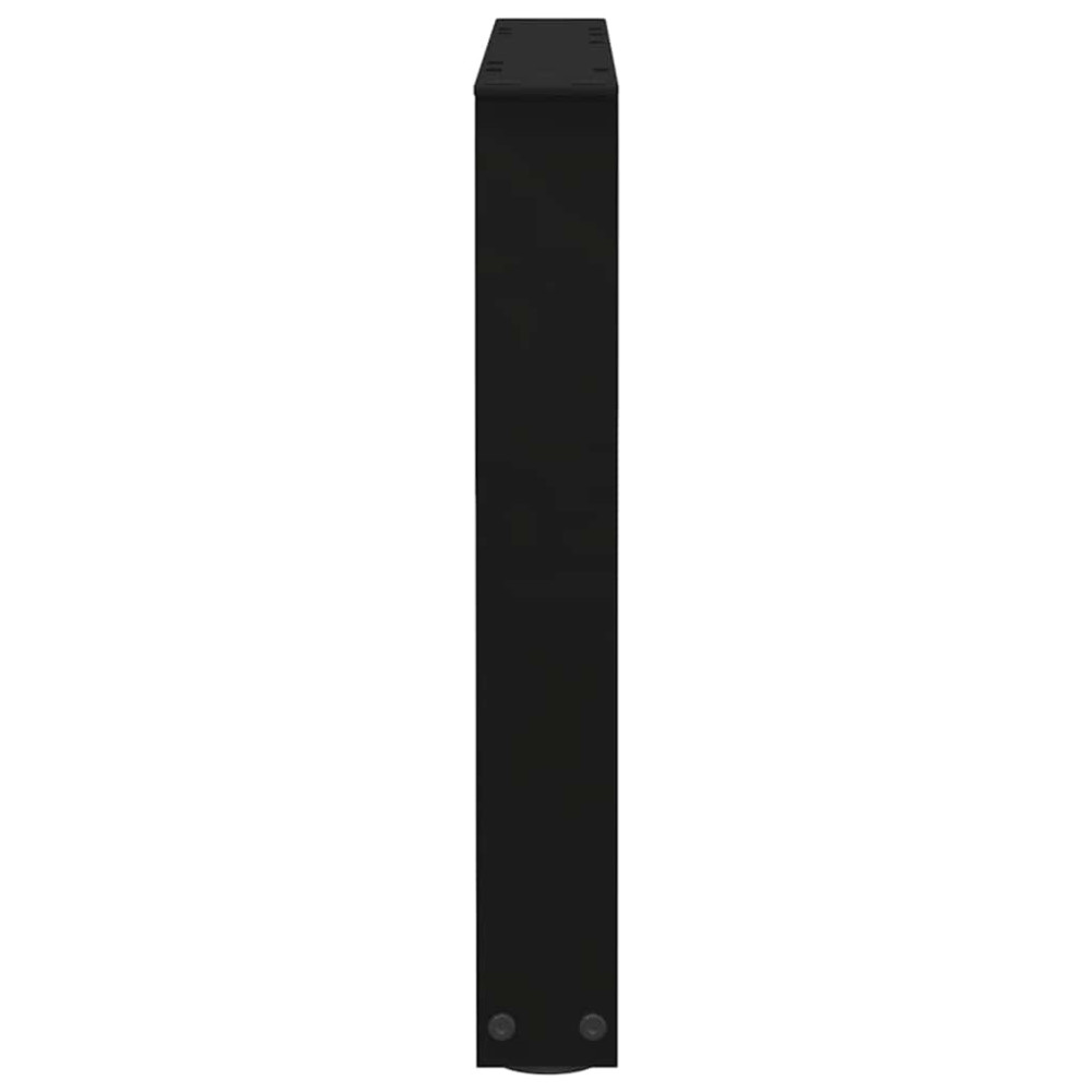Produktbild för Soffbordsben V-formade 2 st svarta 50x(42-43,3) cm stål