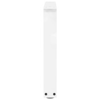 Produktbild för Soffbordsben V-formade 2 st vita 50x(42-43,3) cm stål