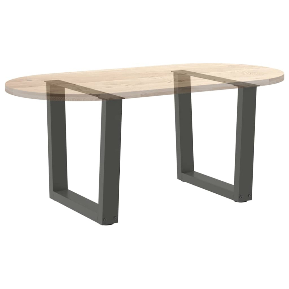 Produktbild för Soffbordsben V-formade 2 st antracit 50x(42-43,3) cm stål