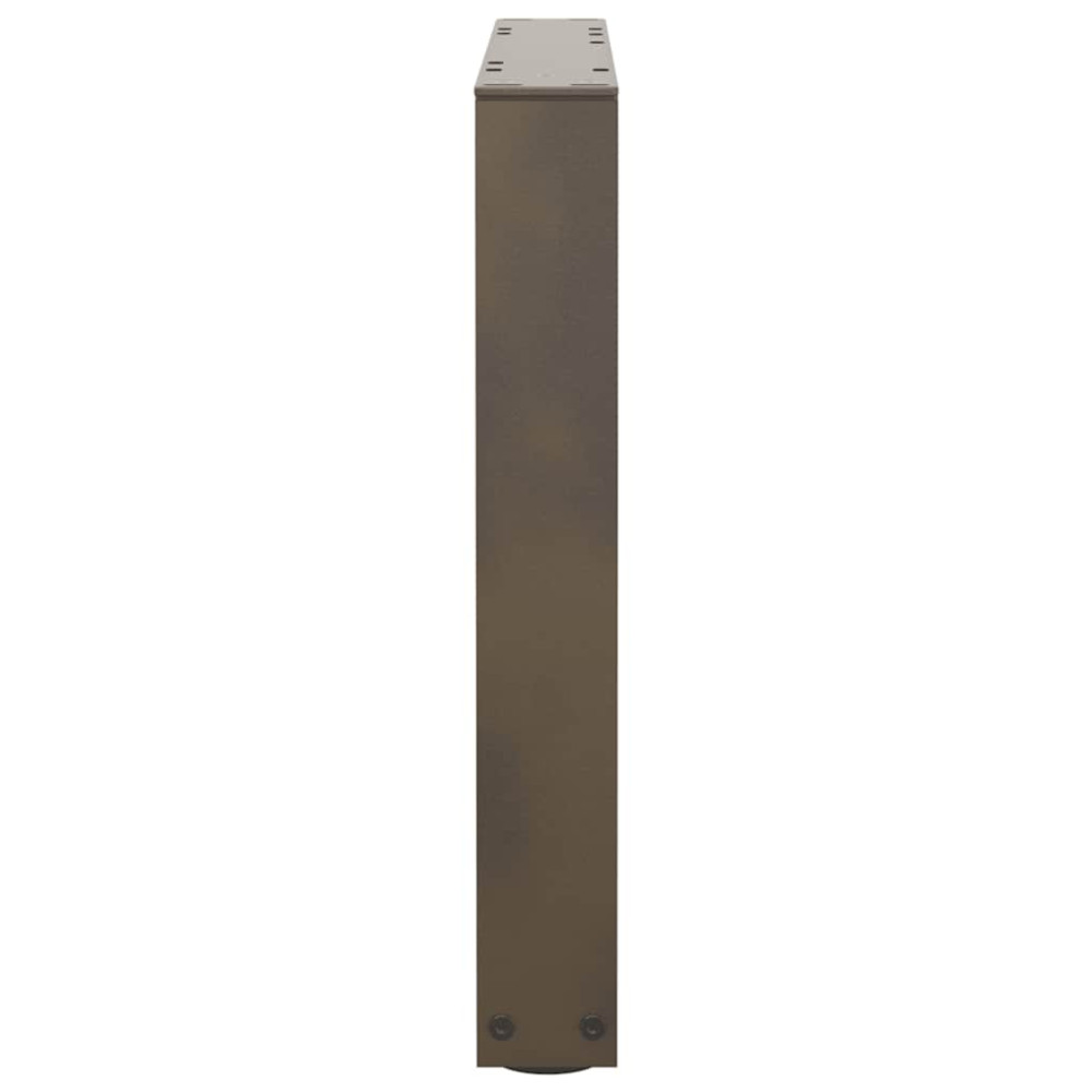 Produktbild för Soffbordsben V-formade 2 st naturstål 50x(42-43,3) cm stål