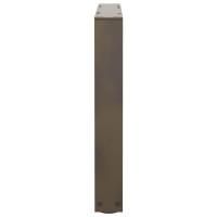 Produktbild för Soffbordsben V-formade 2 st naturstål 50x(42-43,3) cm stål