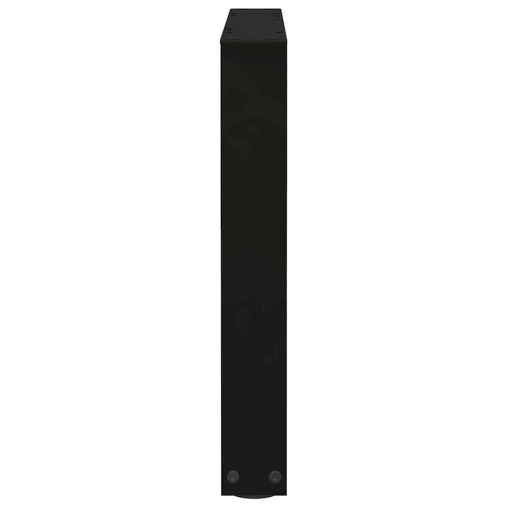 Produktbild för Soffbordsben V-formade 2 st svarta 60x(42-43,3) cm stål