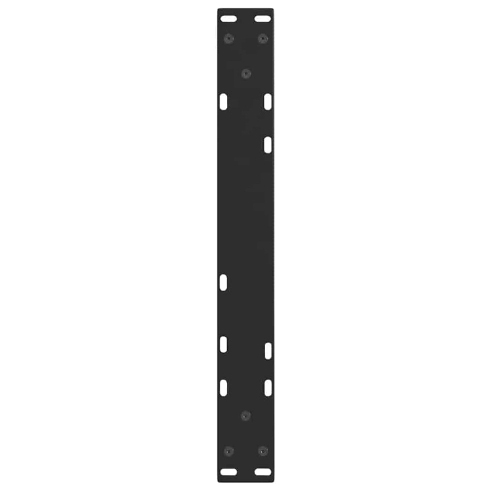 Produktbild för Soffbordsben V-formade 2 st svarta 60x(42-43,3) cm stål