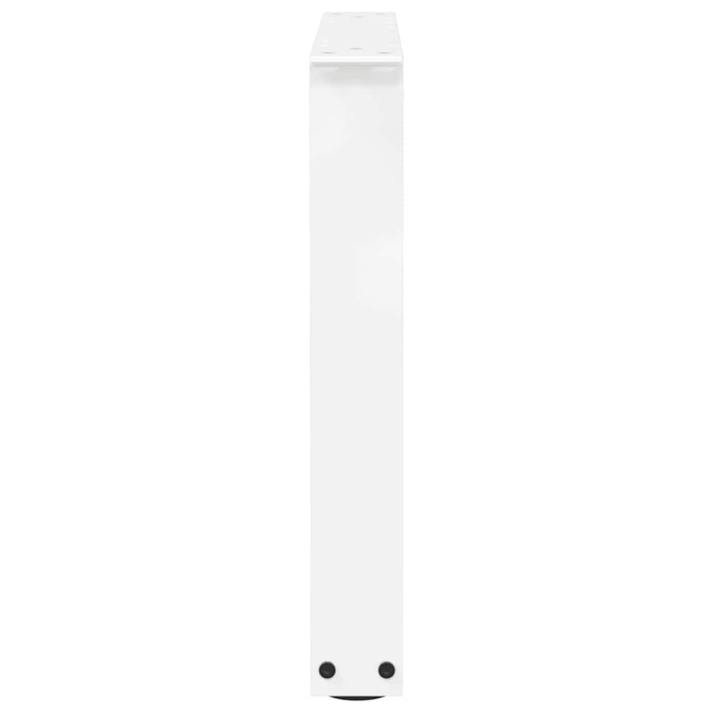 Produktbild för Soffbordsben V-formade 2 st vita 60x(42-43,3) cm stål
