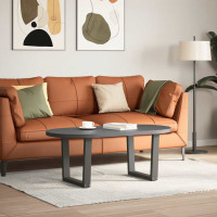 Produktbild för Soffbordsben V-formade 2 st antracit 60x(42-43,3) cm stål