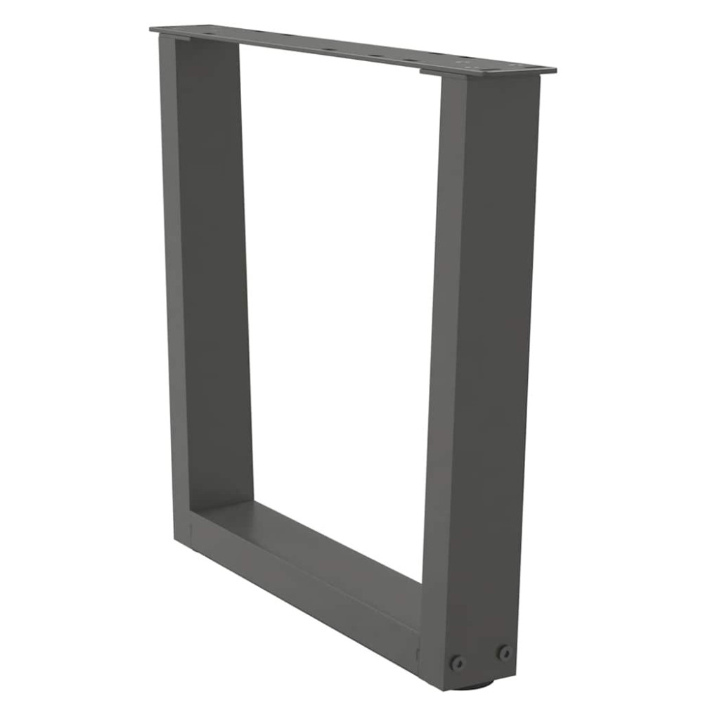 Produktbild för Soffbordsben V-formade 2 st antracit 60x(42-43,3) cm stål