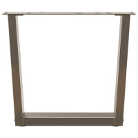 Produktbild för Soffbordsben V-formade 2 st naturstål 60x(42-43,3) cm stål