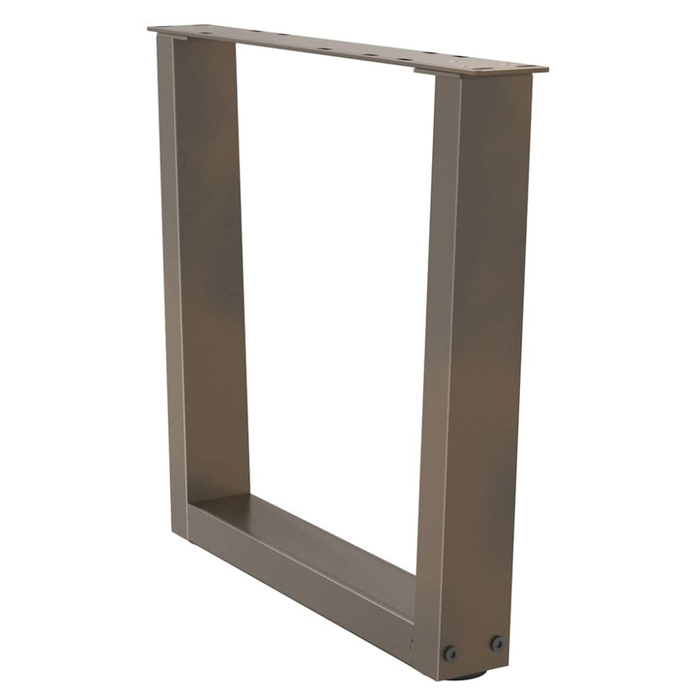 Produktbild för Soffbordsben V-formade 2 st naturstål 60x(42-43,3) cm stål