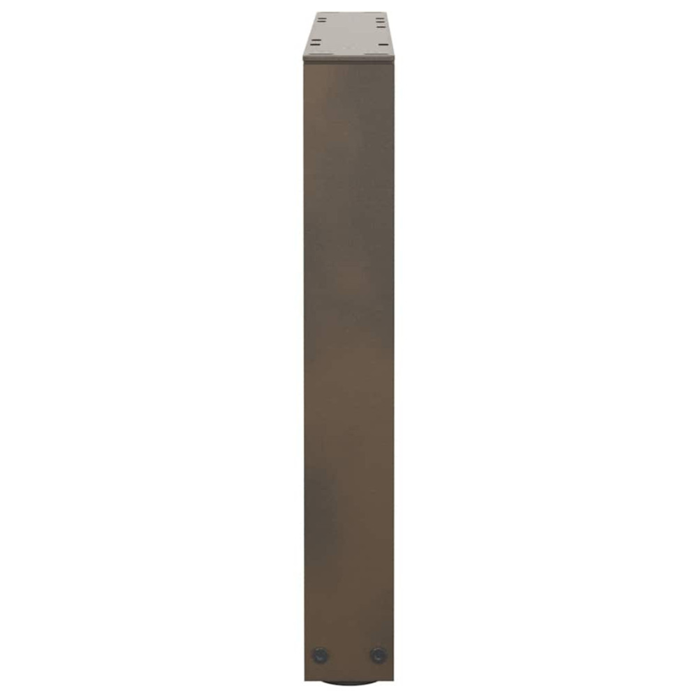 Produktbild för Soffbordsben V-formade 2 st naturstål 60x(42-43,3) cm stål