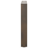Produktbild för Soffbordsben V-formade 2 st naturstål 60x(42-43,3) cm stål