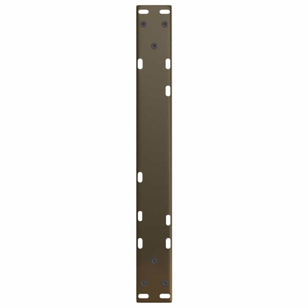Produktbild för Soffbordsben V-formade 2 st naturstål 60x(42-43,3) cm stål