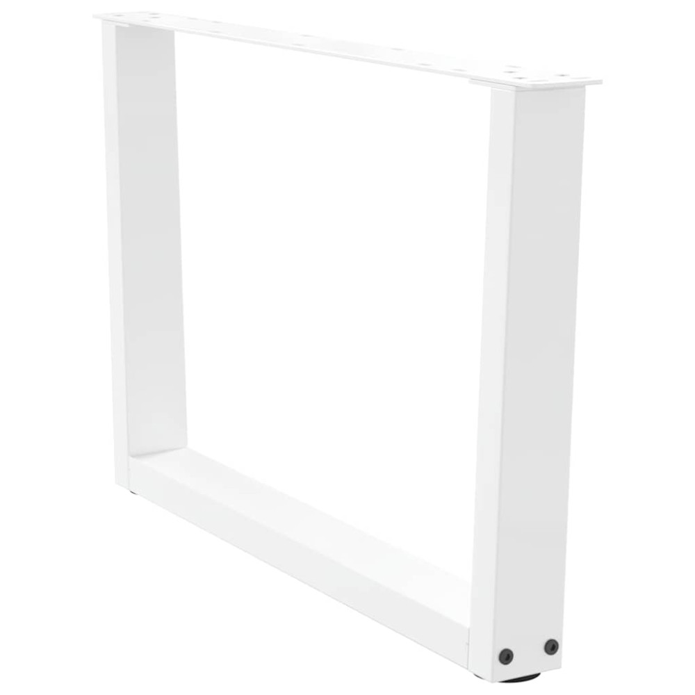 Produktbild för Soffbordsben V-formade 2 st vita 70x(42-43,3) cm stål