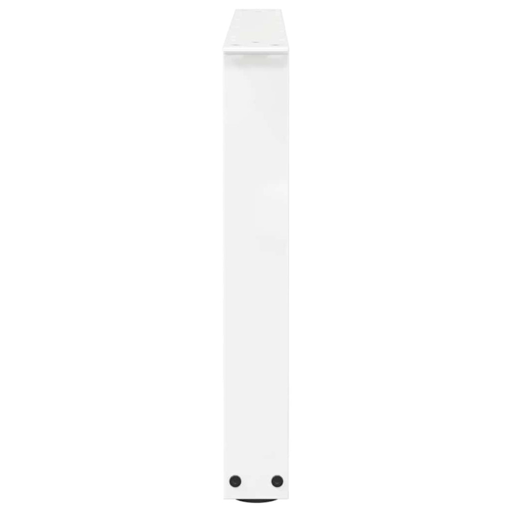 Produktbild för Soffbordsben V-formade 2 st vita 70x(42-43,3) cm stål