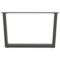 Produktbild för Soffbordsben V-formade 2 st antracit 70x(42-43,3) cm stål