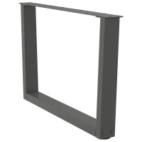 Produktbild för Soffbordsben V-formade 2 st antracit 70x(42-43,3) cm stål