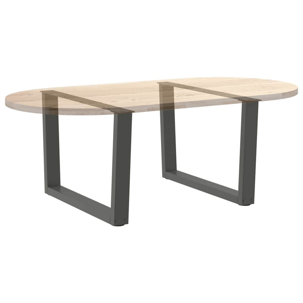 Produktbild för Soffbordsben V-formade 2 st antracit 70x(42-43,3) cm stål