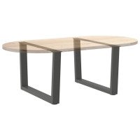 Produktbild för Soffbordsben V-formade 2 st antracit 70x(42-43,3) cm stål